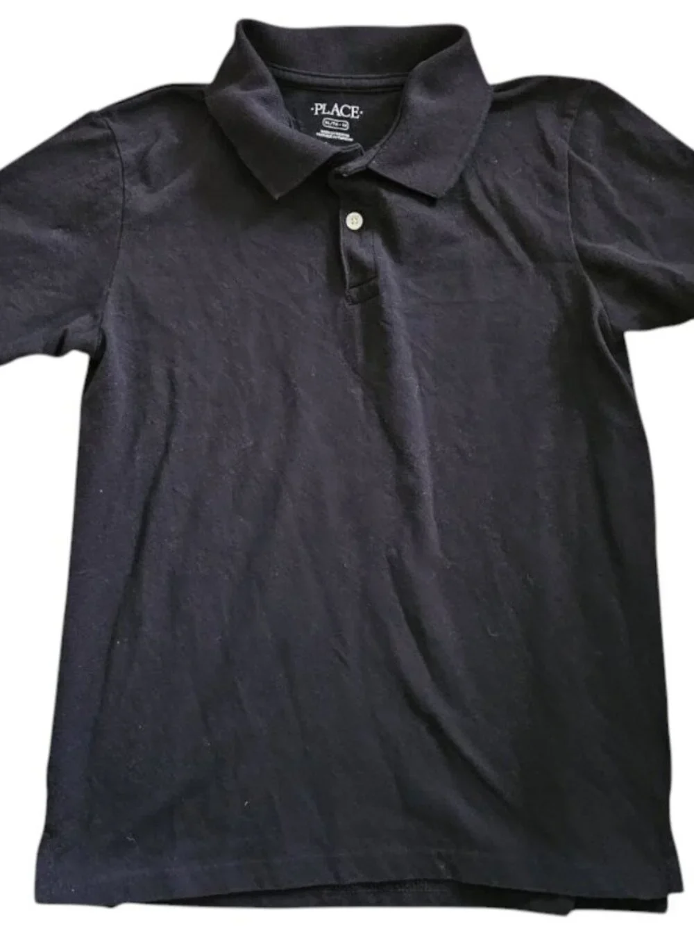 THE CHILDREN’S PLACE Black Short Sleeved Polo Top Boys XL Size 14